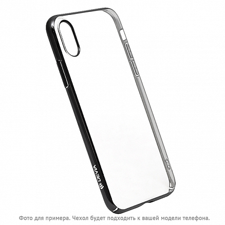 Чехол для iPhone X, XS пластиковый Devia Glimmer прозрачно-черный