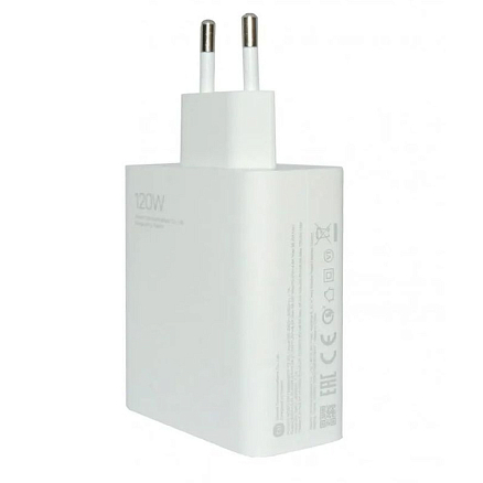 Зарядное устройство сетевое USB 120W 6А с кабелем Xiaomi Mi MDY-13-EE (быстрая зарядка PD) белое