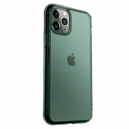 Чехол для iPhone 11 Pro Max гибридный Ringke Fusion прозрачно-зеленый
