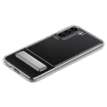 Чехол для Samsung Galaxy S22 гибридный с подставкой Spigen Slim Armor Essential S прозрачный