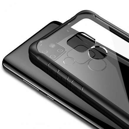 Чехол для Huawei Mate 20 гибридный iPaky Survival прозрачно-черный