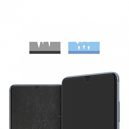 Пленка защитная Samsung Galaxy S20 на весь экран и торцы Ringke Dual Easy прозрачная 2 шт.