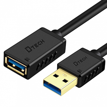 Кабель-удлинитель USB 3.0 (папа - мама) длина 3 м Dtech CU0302