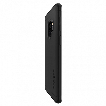 Чехол для Samsung Galaxy S9 пластиковый c защитой экрана Spigen SGP Thin Fit 360 QNMP черный
