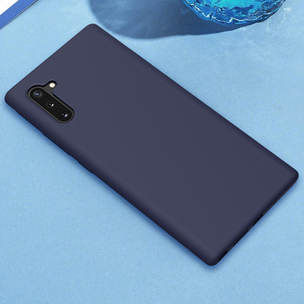 Чехол для Samsung Galaxy Note 10 силиконовый Nillkin Flex Pure синий