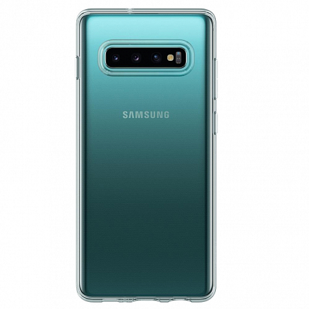 Чехол для Samsung Galaxy S10+ G975 гелевый ультратонкий Spigen SGP Liquid Crystal прозрачный
