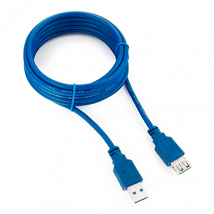 Кабель-удлинитель USB 3.0 (папа - мама) длина 3 м Cablexpert синий