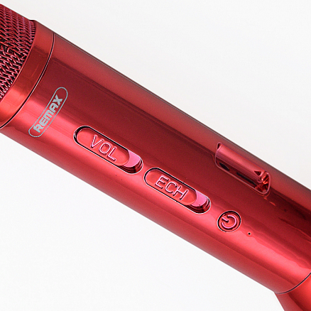 Микрофон беспроводной для караоке с динамиком Remax RMK-K03 красный