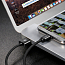 Кабель USB - Lightning для зарядки iPhone с адаптером для наушников 1 м 2А Baseus Music черный