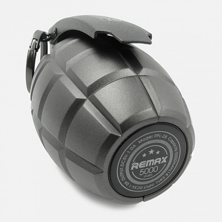 Внешний аккумулятор Remax Grenade 5000мАч (ток 1А) серый
