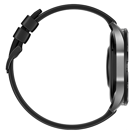 Умные часы Huawei Watch GT 4 46 мм с силиконовым ремешком черные
