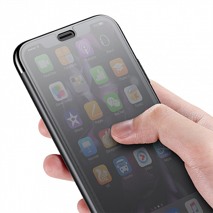 Чехол для iPhone XR с сенсорной крышкой Baseus Touchable черный