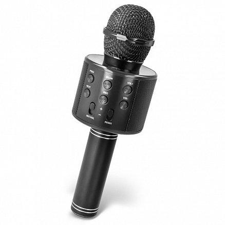 Микрофон беспроводной для караоке с динамиком, USB и слотом для MicroSD Forever BS-300 черный