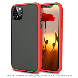 Чехол для Huawei P40 Lite E, Y7p, Honor 9C силиконовый CASE Acrylic красный