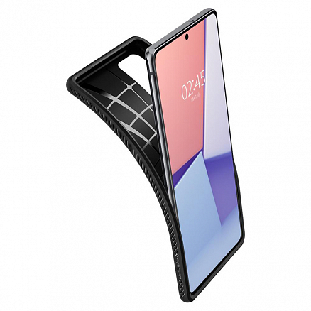 Чехол для Samsung Galaxy Note 20 гелевый Spigen Liquid Air матовый черный