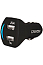 Зарядное устройство автомобильное с двумя USB входами 3,1А Canyon CNE-CCA23SB черное