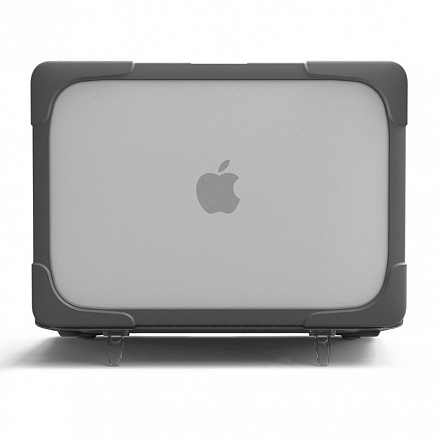 Чехол для Apple MacBook Pro 13 Touch Bar A1706, A1989, A2159, Pro 13 A1708 гибридный с подставкой Nova Ultra Hybrid серый