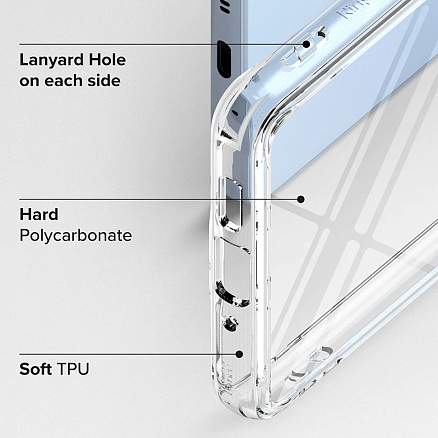 Чехол для Samsung Galaxy A53 гибридный Ringke Fusion прозрачный