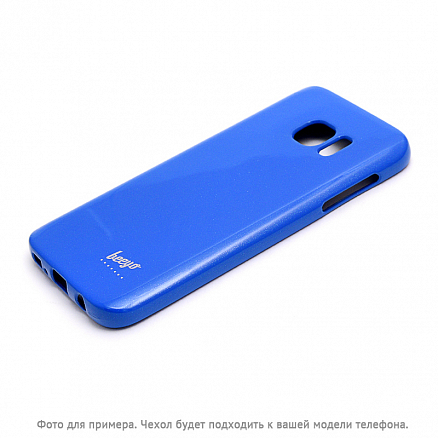Чехол для Samsung Galaxy S7 гелевый Beeyo Spark синий