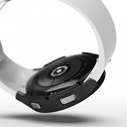 Чехол для Samsung Galaxy Watch 4 44 мм ультратонкий пластиковый Ringke Slim 2 шт. черный матовый + прозрачный