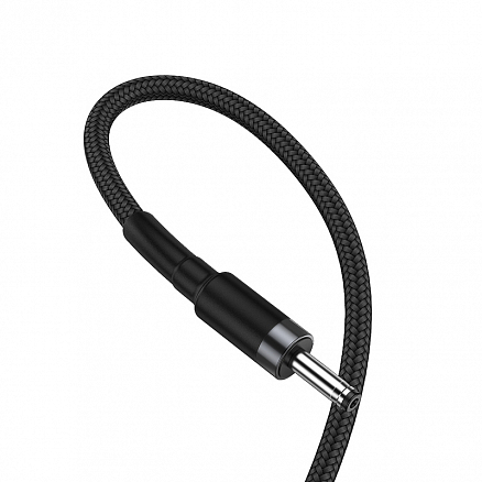 Кабель USB - DC jack 3,5 мм (как толстый разъем Nokia) для зарядки длина 1 м 2A Baseus Cafule черно-серый