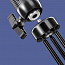 Кольцевая лампа диаметром 25 см со штативом высотой 20-60 см Baseus Live Stream черная