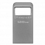 Флешка Kingston DataTraveler Micro MC3 128GB USB 3.1 металл серебристая