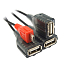USB 2.0 HUB (разветвитель) на 3 порта + MicroUSB Dtech DT-3020K
