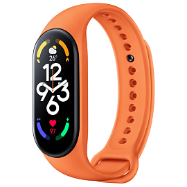 Сменный браслет для Xiaomi Mi Smart Band 7 силиконовый оранжевый