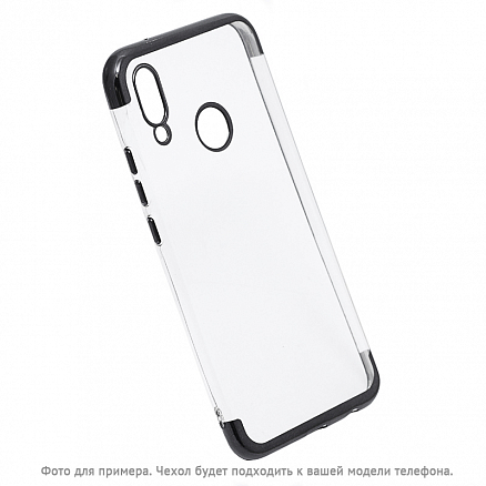 Чехол для Xiaomi Redmi 6 гелевый GreenGo Plating Soft прозрачно-черный