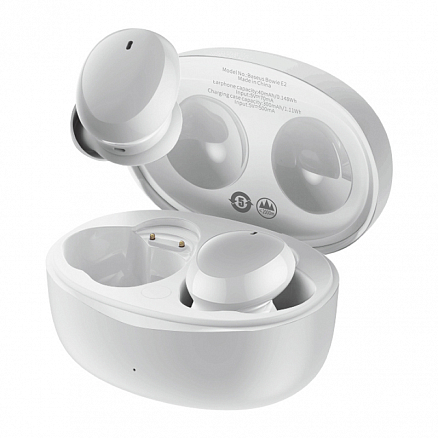 Наушники TWS беспроводные Bluetooth Baseus Bowie E2 вакуумные с микрофоном белые