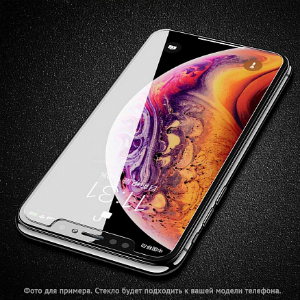 Защитное стекло для iPhone XR, 11 на экран противоударное Mocoll Black Diamond 2.5D прозрачное