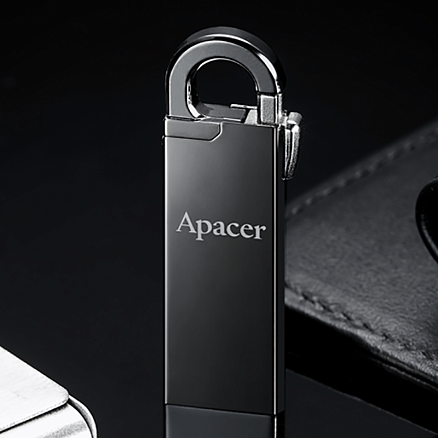 Флешка Apacer AH15A 64GB USB 3.1 Gen 1 металл темно-серая