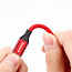 Кабель USB - Lightning для зарядки iPhone 1,8 м 2A плетеный Baseus Yiven красный
