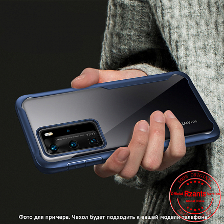 Чехол для Huawei P40 гибридный Rzants Eagle Eye синий