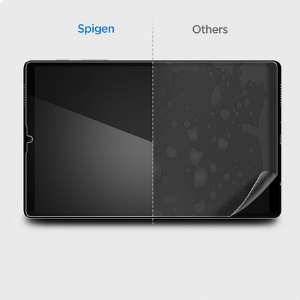 Защитное стекло для Samsung Galaxy Tab A7 Lite 8.7 T220, T225 на экран противоударное Spigen Slim прозрачное