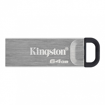 Флешка Kingston DataTraveler Kyson 64GB металл серебристая