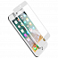 Защитное стекло для iPhone 7 Plus, 8 Plus на весь экран противоударное Baseus 3D Edge белое