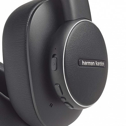 Наушники беспроводные Bluetooth Harman Kardon Fly ANC полноразмерные с микрофоном черные