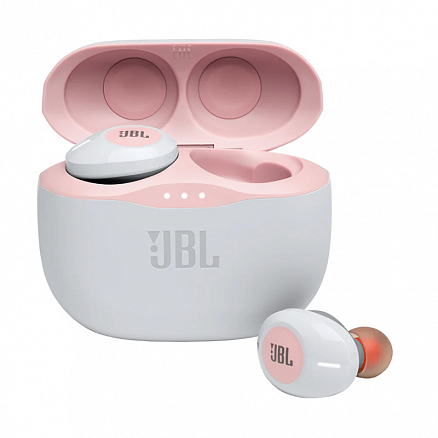 Наушники TWS беспроводные JBL Tune 125 вакуумные с микрофоном розовые