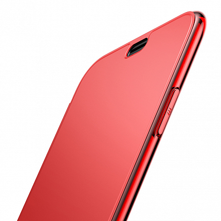 Чехол для iPhone XS Max с сенсорной крышкой Baseus Touchable красный