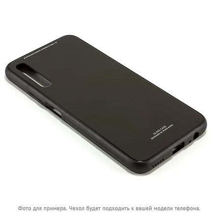Чехол для Huawei P40 Pro силиконовый CASE Glassy черный