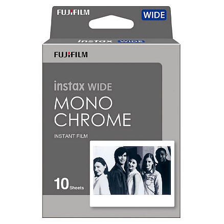 Картридж с фотопленкой для Fujifilm Instax Wide Monochrome на 10 снимков