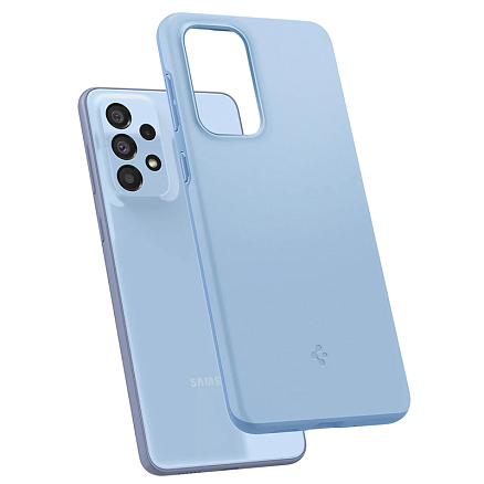 Чехол для Samsung Galaxy A33 5G пластиковый тонкий Spigen Thin Fit голубой