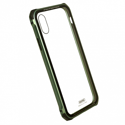 Чехол для iPhone X, XS гибридный Remax Kooble зеленый