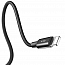 Кабель USB - Lightning, MicroUSB, Type-C 1,2 м 3A плетеный Baseus Rapid черный