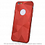 Чехол для iPhone XR гелевый GreenGo Geometric Shine красный