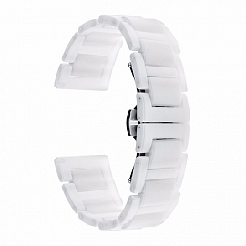 Ремешок-браслет для Samsung Galaxy Watch 46 мм керамический Nova Segment белый